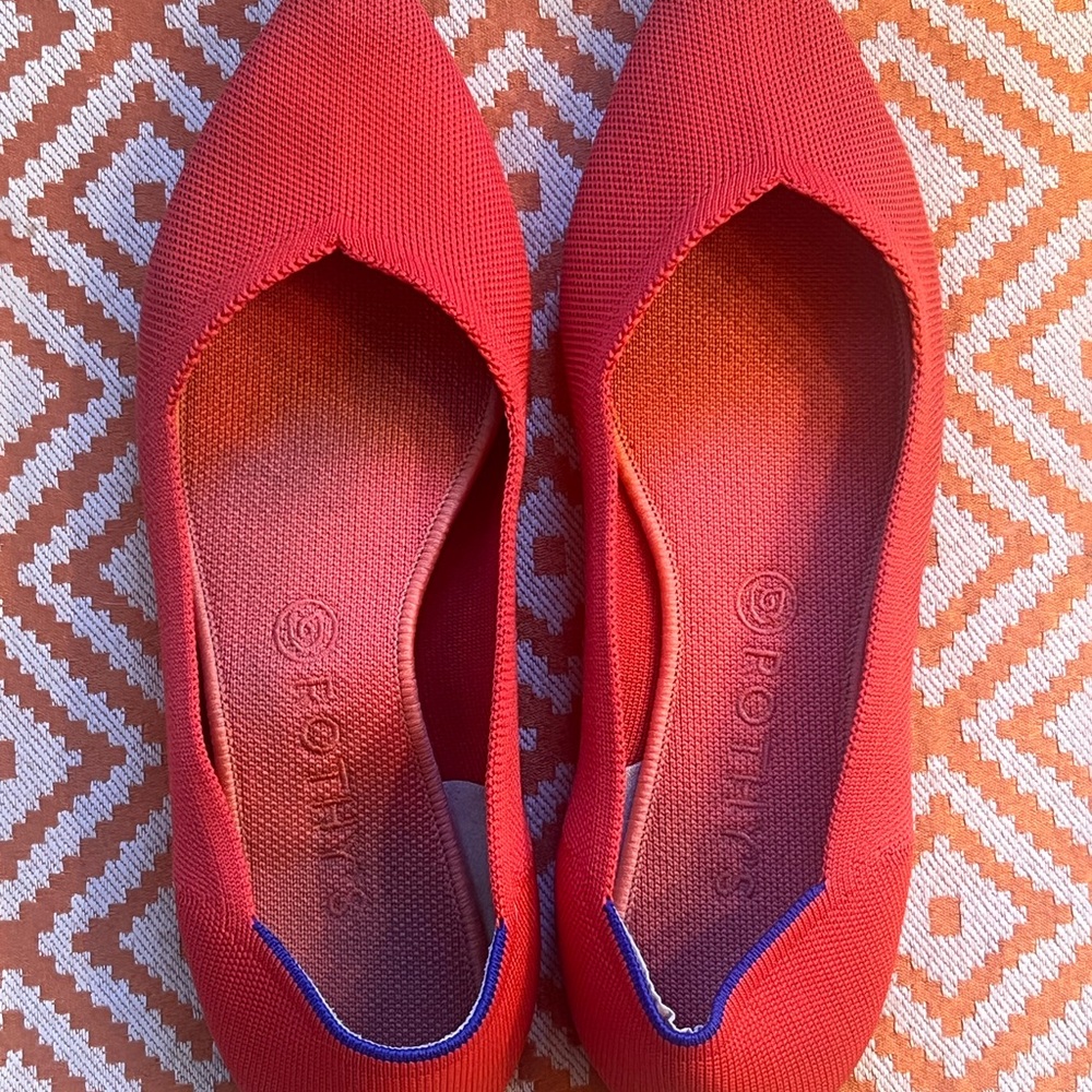Rothy's Vibrant Red Flats